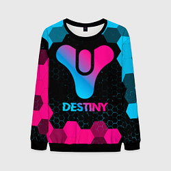 Свитшот мужской Destiny - neon gradient, цвет: 3D-черный