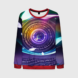 Свитшот мужской Глаз Вселенной, цвет: 3D-красный