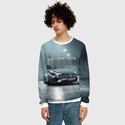 Свитшот мужской Mercedes AMG - Motorsport, цвет: 3D-белый — фото 2