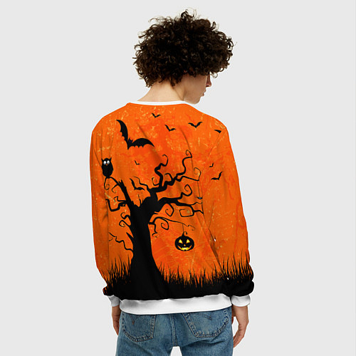 Мужской свитшот Мрачное дерево / 3D-Белый – фото 4