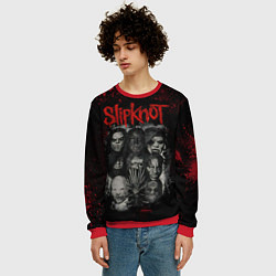 Свитшот мужской Slipknot dark, цвет: 3D-красный — фото 2
