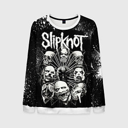 Свитшот мужской Slipknot Black, цвет: 3D-белый