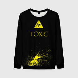 Свитшот мужской TOXIC - Биологическая опасность, цвет: 3D-черный