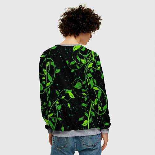 Мужской свитшот Нахида дендро архонт / 3D-Меланж – фото 4