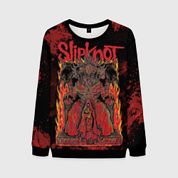 Свитшот мужской Slipknot black and red, цвет: 3D-черный