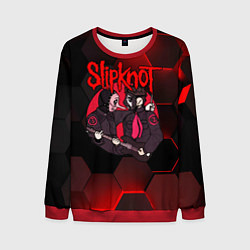 Свитшот мужской Slipknot art black, цвет: 3D-красный