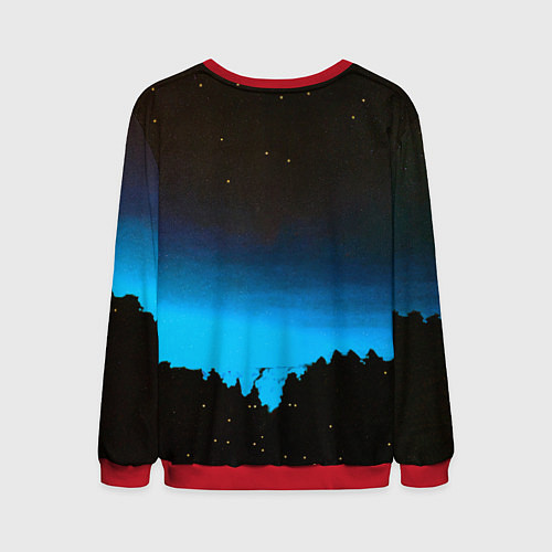 Мужской свитшот Чудеса - Агата Кристи / 3D-Красный – фото 2