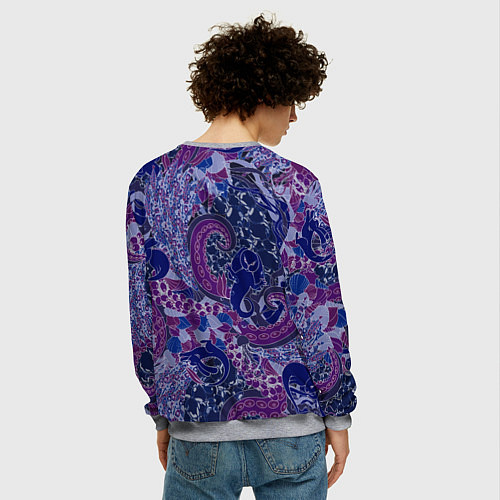 Мужской свитшот Морской кролик / 3D-Меланж – фото 4