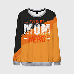 Свитшот мужской Mom hero, цвет: 3D-меланж