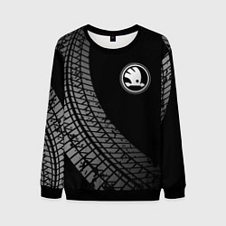 Мужской свитшот Skoda tire tracks