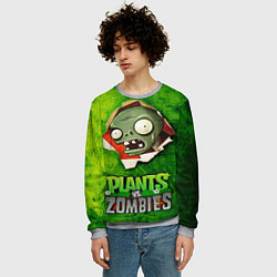 Свитшот мужской Green zombie, цвет: 3D-меланж — фото 2