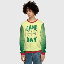 Свитшот мужской Game day, цвет: 3D-красный — фото 2