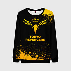 Свитшот мужской Tokyo Revengers - gold gradient, цвет: 3D-черный