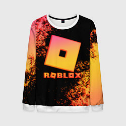 Свитшот мужской Roblox logo gradient, цвет: 3D-белый