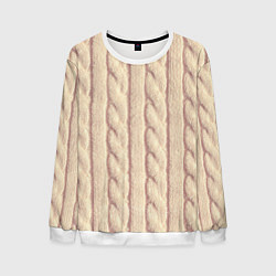 Мужской свитшот Светлый вязаный свитер
