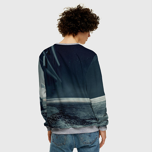 Мужской свитшот Lamborghini - power - Italy / 3D-Меланж – фото 4