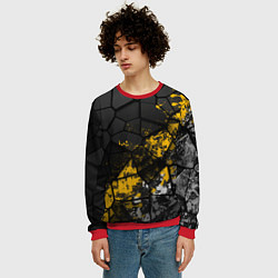 Свитшот мужской Имперская геометрия, цвет: 3D-красный — фото 2