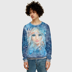 Свитшот мужской Снежная королева, цвет: 3D-меланж — фото 2