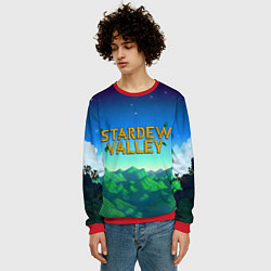 Свитшот мужской Горы Stardew Valley, цвет: 3D-красный — фото 2