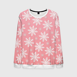 Свитшот мужской Снегопад, цвет: 3D-белый