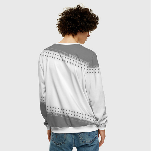 Мужской свитшот Ветеринар за работой - на светлом фоне / 3D-Белый – фото 4