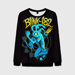 Свитшот мужской Blink 182 rabbit, цвет: 3D-черный