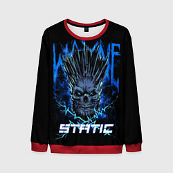 Свитшот мужской X Static - Wayne Static skull, цвет: 3D-красный