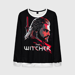 Свитшот мужской Witcher art, цвет: 3D-белый