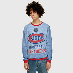 Свитшот мужской Montreal Canadiens - NHL, цвет: 3D-красный — фото 2
