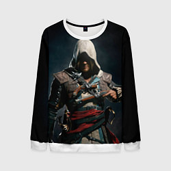 Свитшот мужской Assassins Creed 4, цвет: 3D-белый