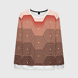 Свитшот мужской Multi- faceted pattern, цвет: 3D-белый