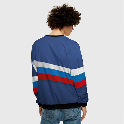 Мужской свитшот Москва Кремль / 3D-Черный – фото 4