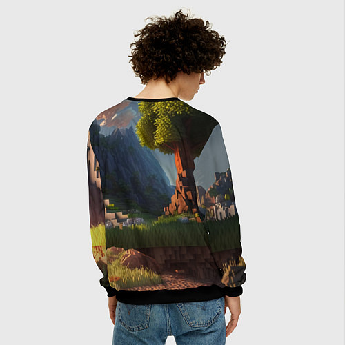 Мужской свитшот Pokеmon Pikachu / 3D-Черный – фото 4