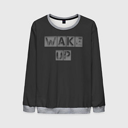 Свитшот мужской Wake up, цвет: 3D-меланж