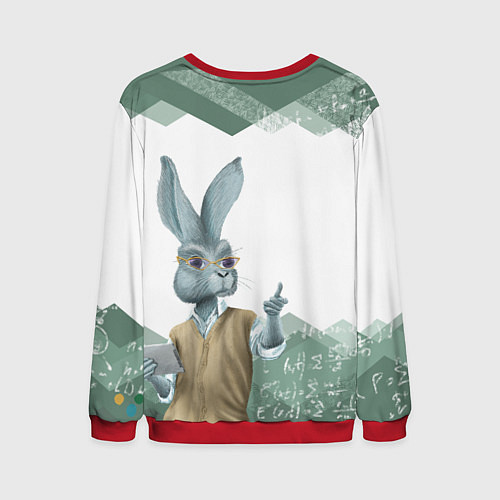 Мужской свитшот Легенда про экзамен / 3D-Красный – фото 2