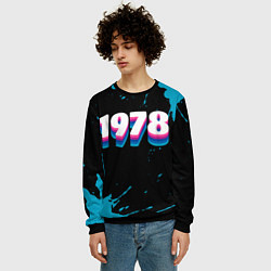 Свитшот мужской Made in 1978: vintage art, цвет: 3D-черный — фото 2