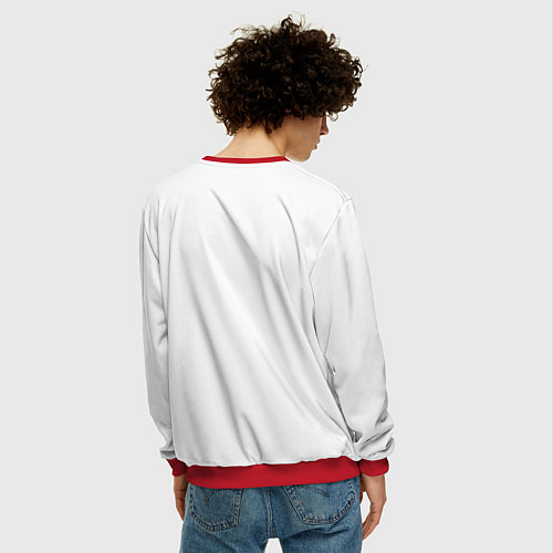 Мужской свитшот Я не был везде / 3D-Красный – фото 4