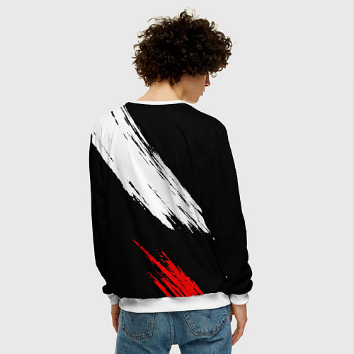 Мужской свитшот G2 форма / 3D-Белый – фото 4