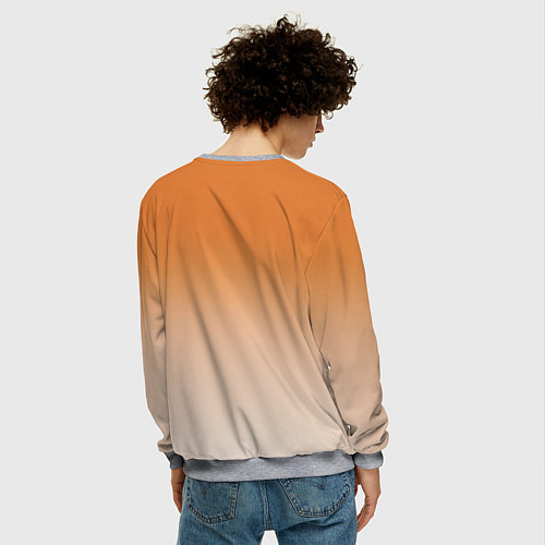 Мужской свитшот Милый доге мем / 3D-Меланж – фото 4