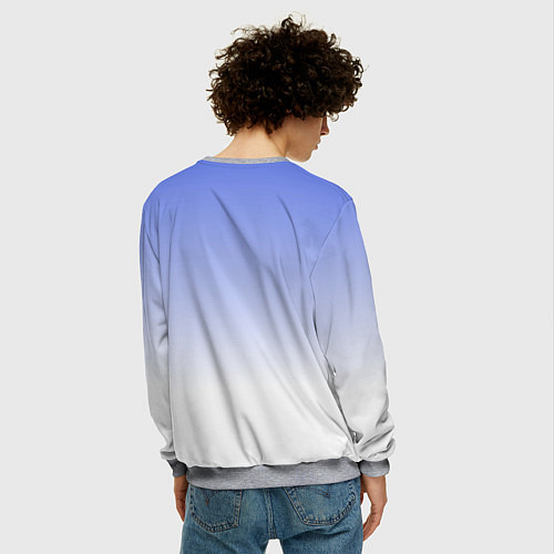 Мужской свитшот Двойники Тэхена / 3D-Меланж – фото 4