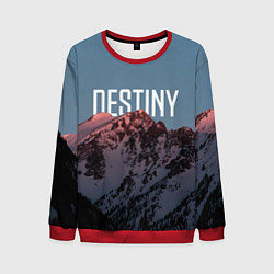 Свитшот мужской Горы судьба, цвет: 3D-красный
