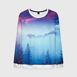 Свитшот мужской Horizon landscape, цвет: 3D-белый