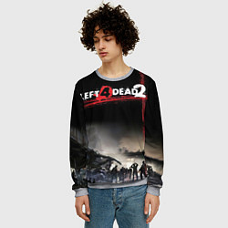Свитшот мужской Left 4 dead ночной город, цвет: 3D-меланж — фото 2