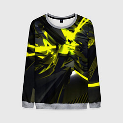 Свитшот мужской Yellow gold abstraction, цвет: 3D-меланж