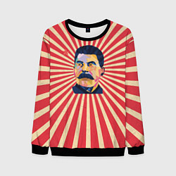 Свитшот мужской Сталин полигональный, цвет: 3D-черный