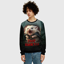 Свитшот мужской Граф Хомякула, цвет: 3D-черный — фото 2