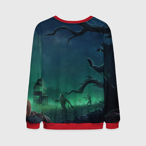 Мужской свитшот Жуткий граф Хомякула / 3D-Красный – фото 2