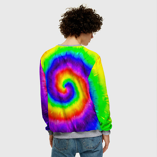 Мужской свитшот Тай-дай / 3D-Меланж – фото 4