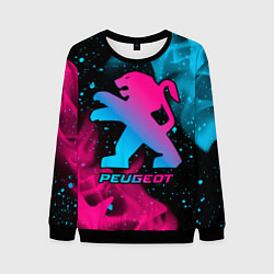 Мужской свитшот Peugeot - neon gradient