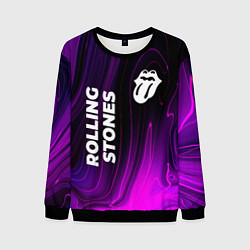 Мужской свитшот Rolling Stones violet plasma